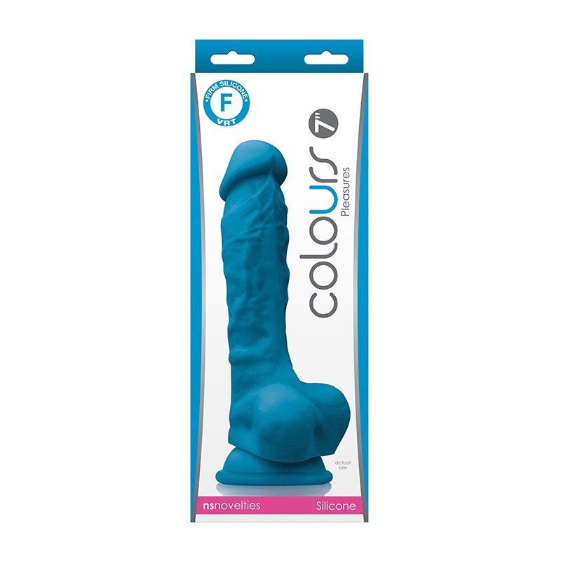 NSN0405-07 NS Novelties Colours Pleasures 7” Dildo Blue