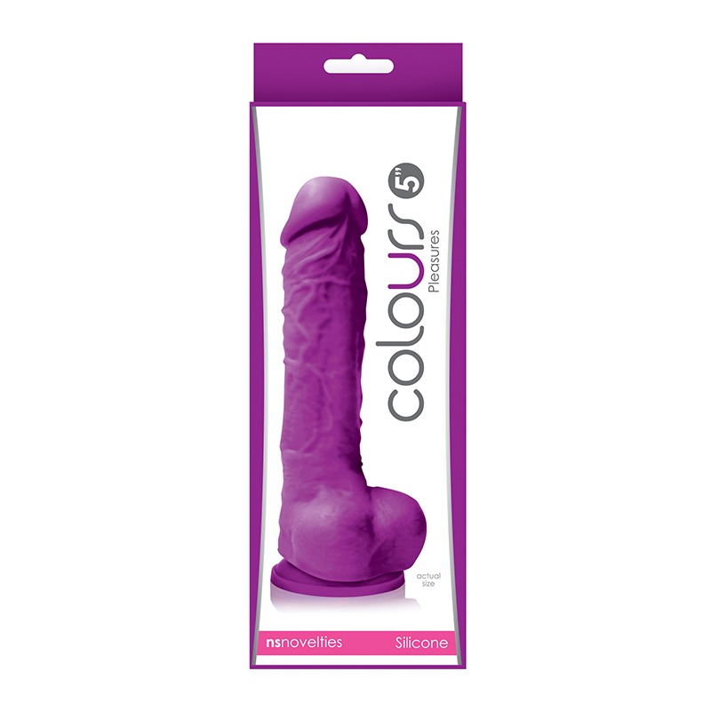 NSN0405-15 NS Novelties Colours Pleasures 5" Dildo Purple