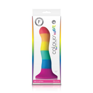 NSN0408-07 NS Novelties Colours Pride Edition 6" Rainbow Wave Dildo
