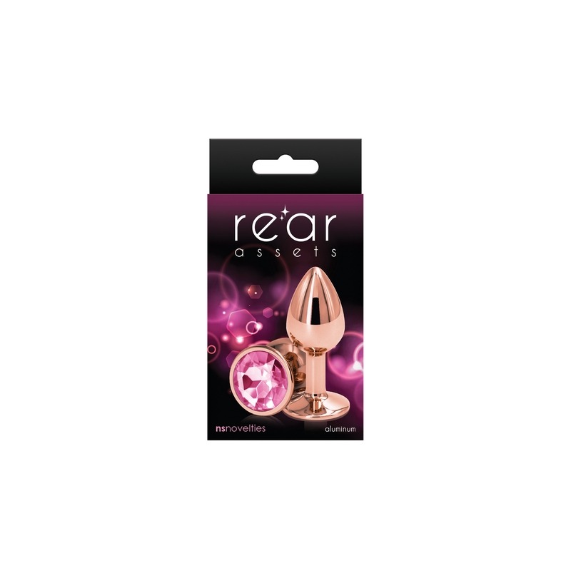 NSN0961-14 NS Novelties Rear Assets Rose Gold Small Pink