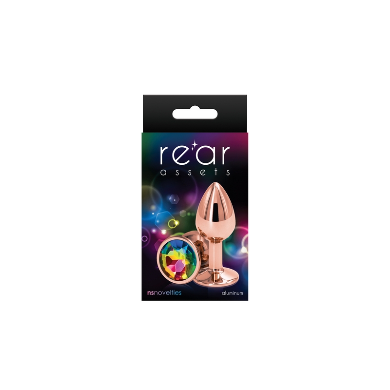 NSN0961-19 NS Novelties Rear Assets Rose Gold Small Rainbow