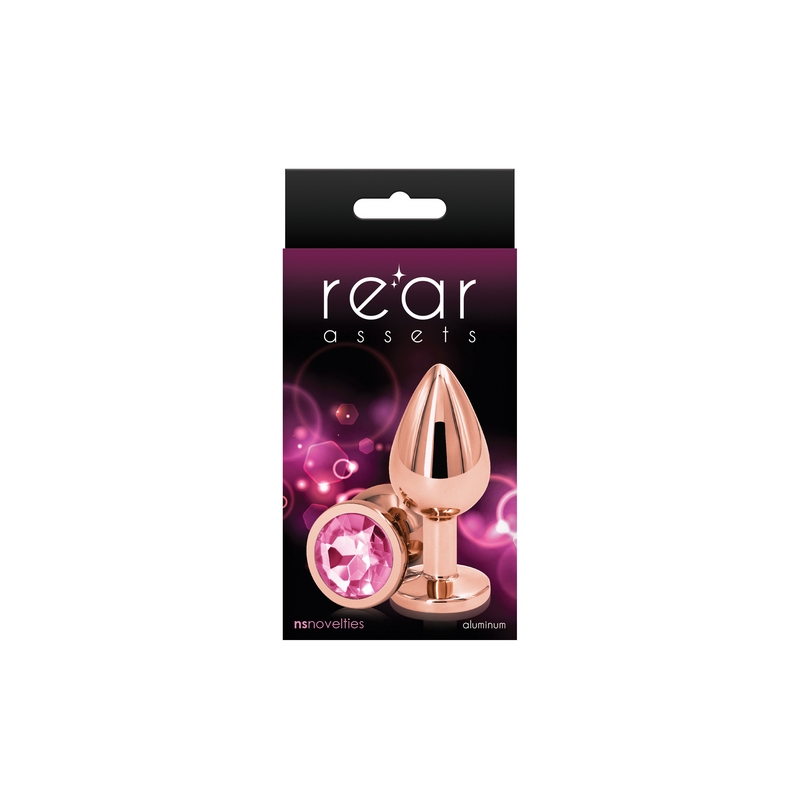 NSN0961-24 NS Novelties Rear Assets Rose Gold Medium Pink