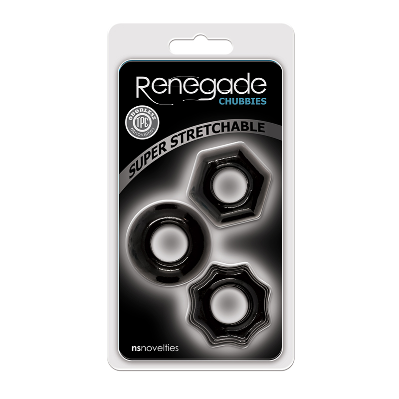 NSN1111-13 NS Novelties Renegade Chubbies Black