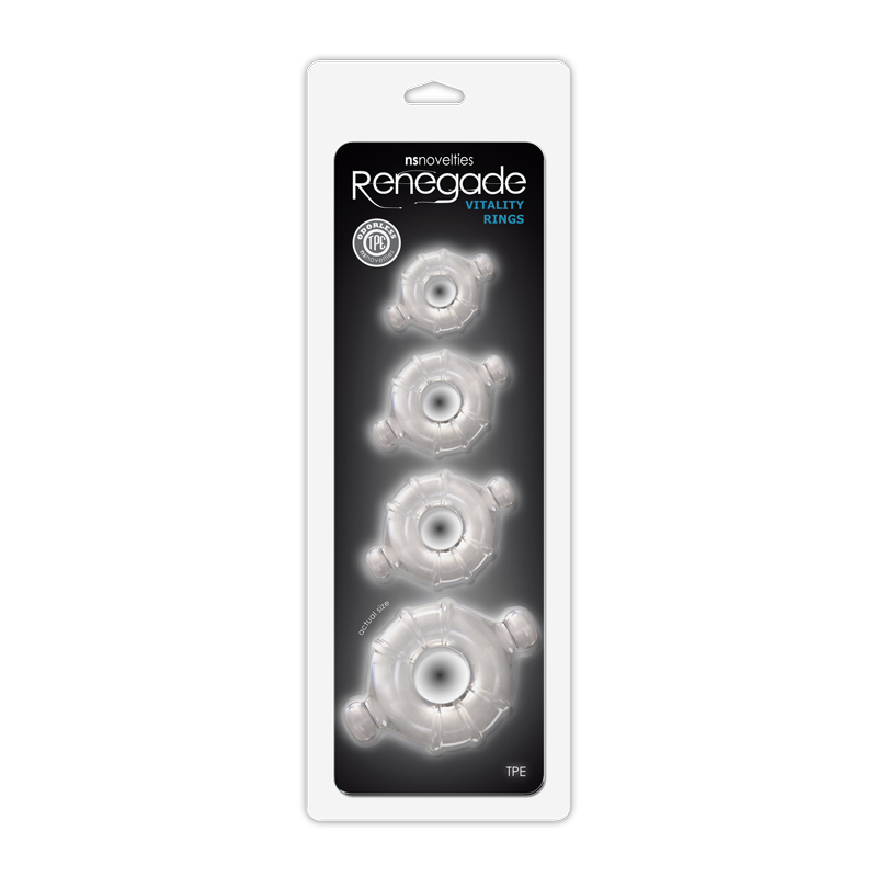 NSN1116-61 NS Novelties Renegade Vitality Rings Clear