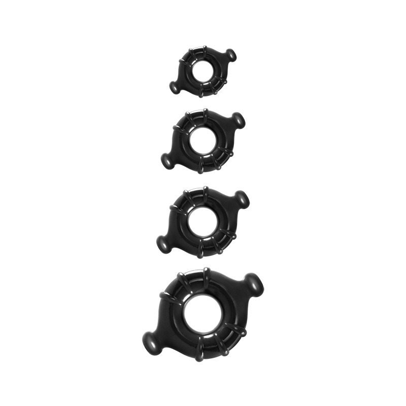 NSN1116-63<br> NS Novelties<br> Renegade<br> Vitality Rings<br> Black NSN1116-63 NS Novelties Renegade Vitality Rings Black