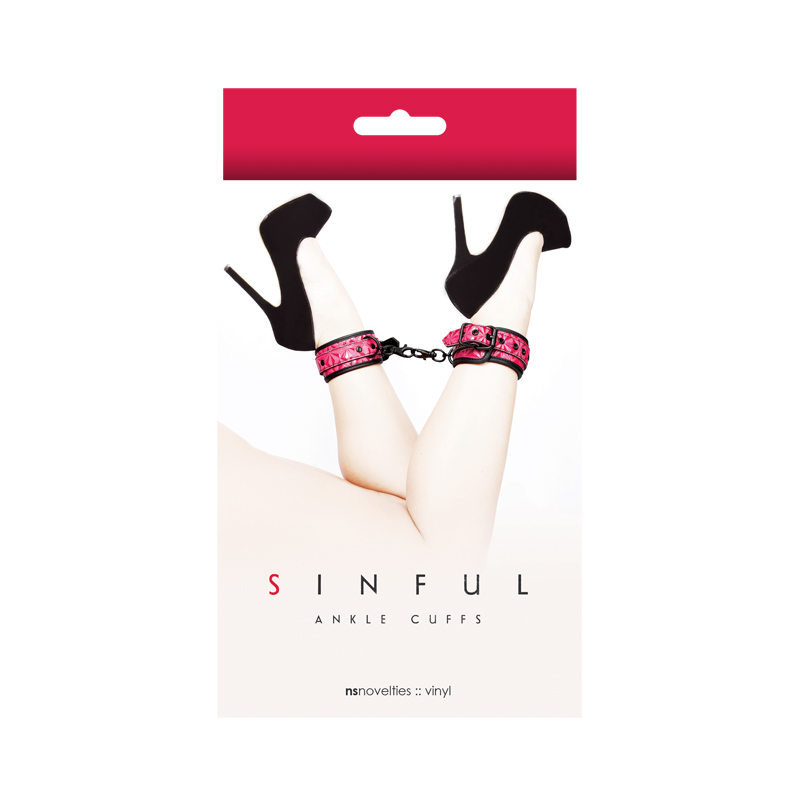 NSN1224-14 NS Novelties Sinful Ankle Cuffs Pink