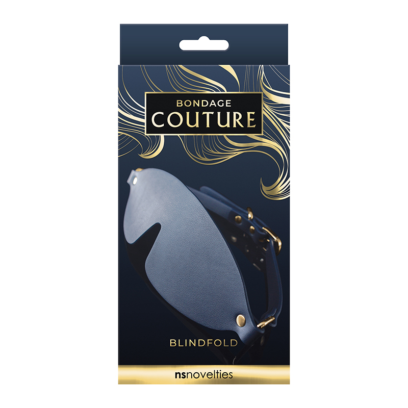 NSN1306-17 NS Novelties Bondage Couture Blind Fold Blue