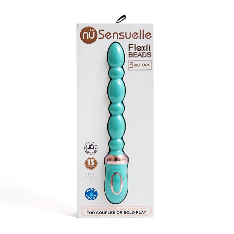 NEW NUW72EBL nu Sensuelle Flexii Beads Electric Blue