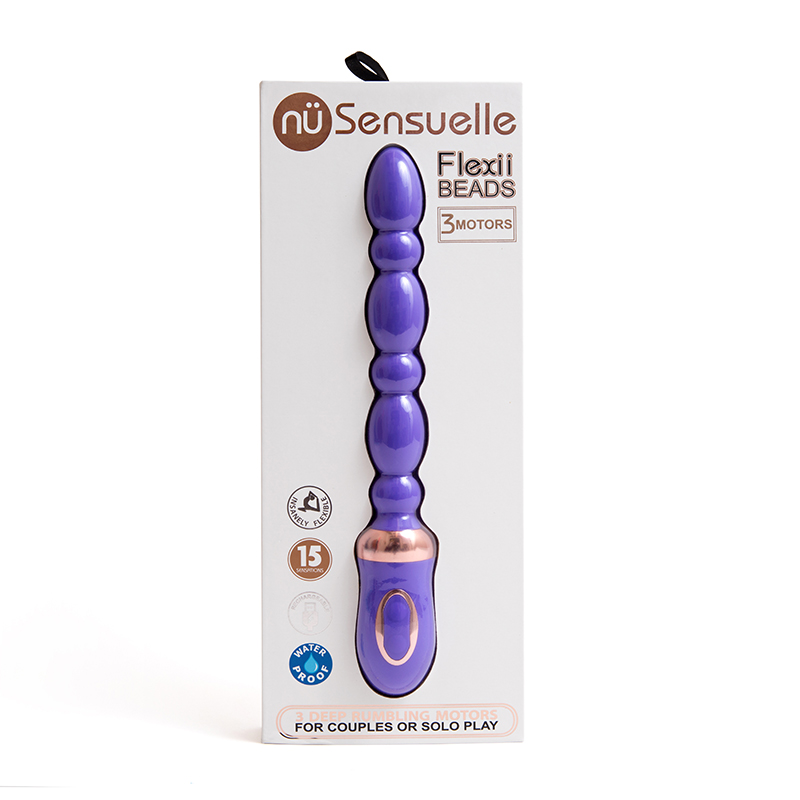 NEW NUW72UV nu Sensuelle Flexii Beads Ultra Violet