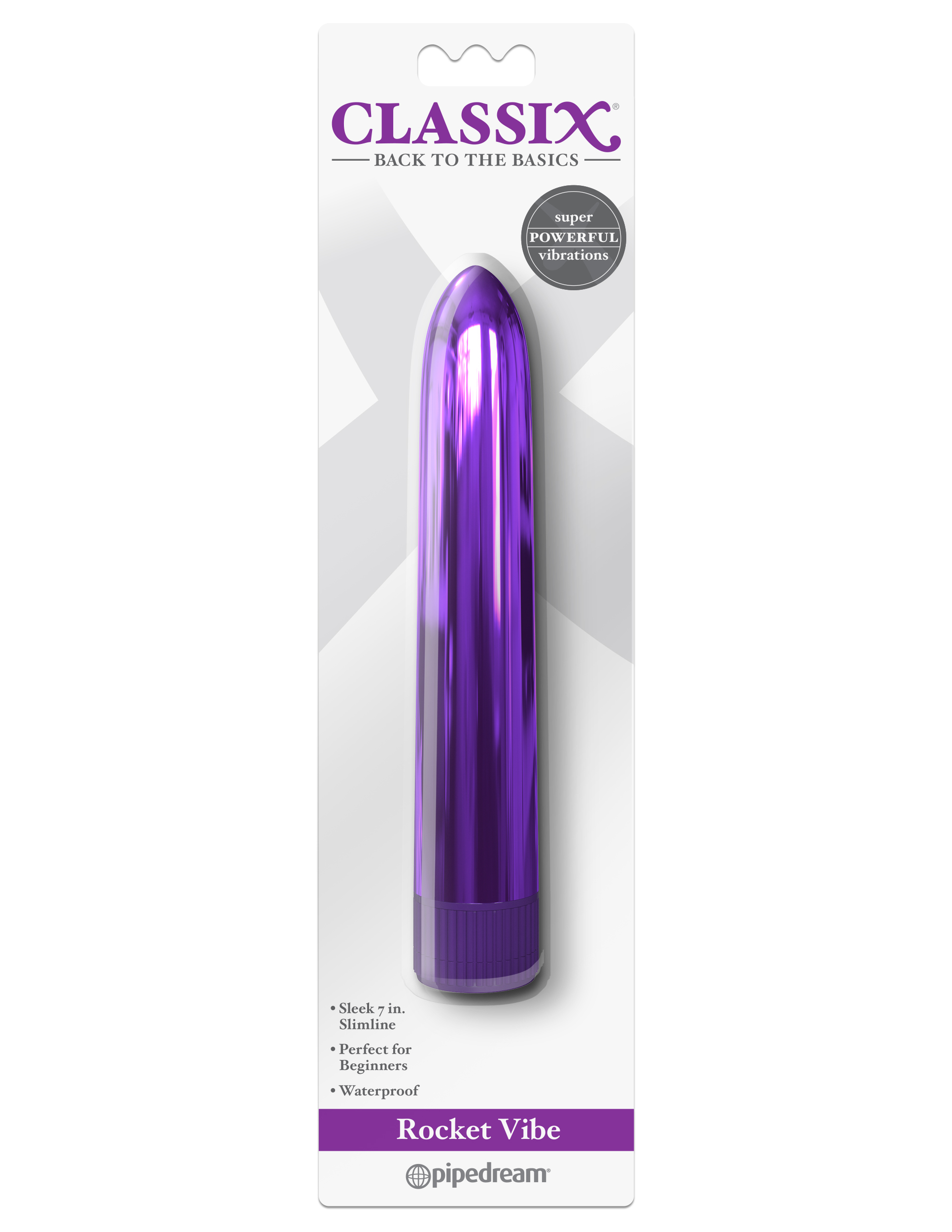 PD1976-12 Pipedream Products Classic Rocket Vibe Purple
