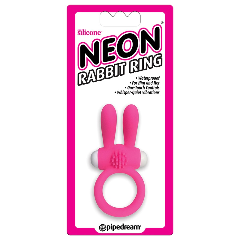 PD2016-11 Pipedream Products Neon Rabbit Ring Pink