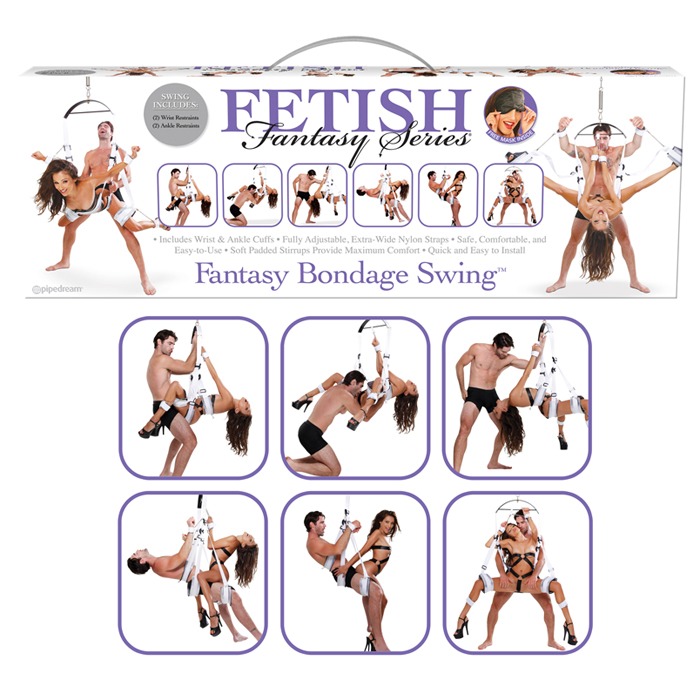 PD2125-19  Pipedream Products Fetish Fantasy Bondage Swing White