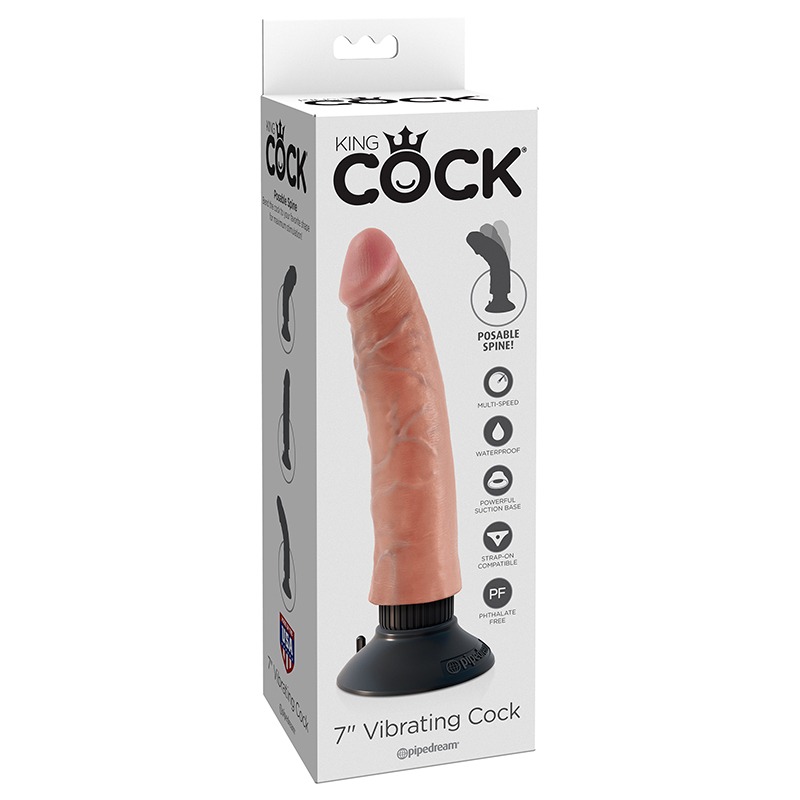 PD5402-21 Pipedream Products King Cock 7” Vibrating Cock