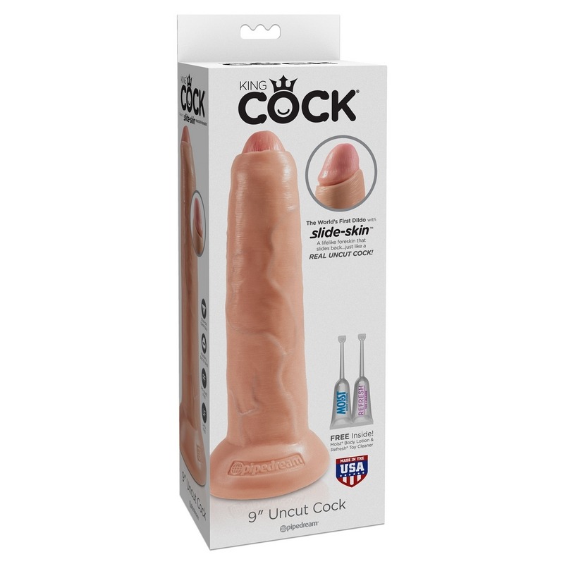 PD5562-21 Pipedream ProductsKing Cock 9” Uncut Beige