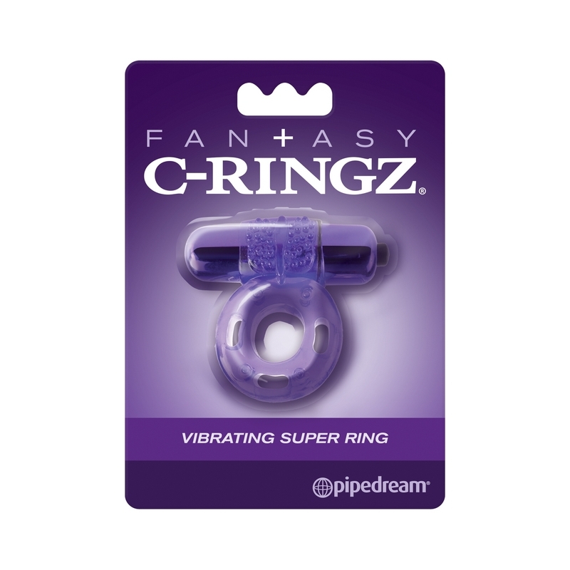 PD5860-12 Pipedream Products Fantasy C-Ringz Vibrating Super Ring Purple