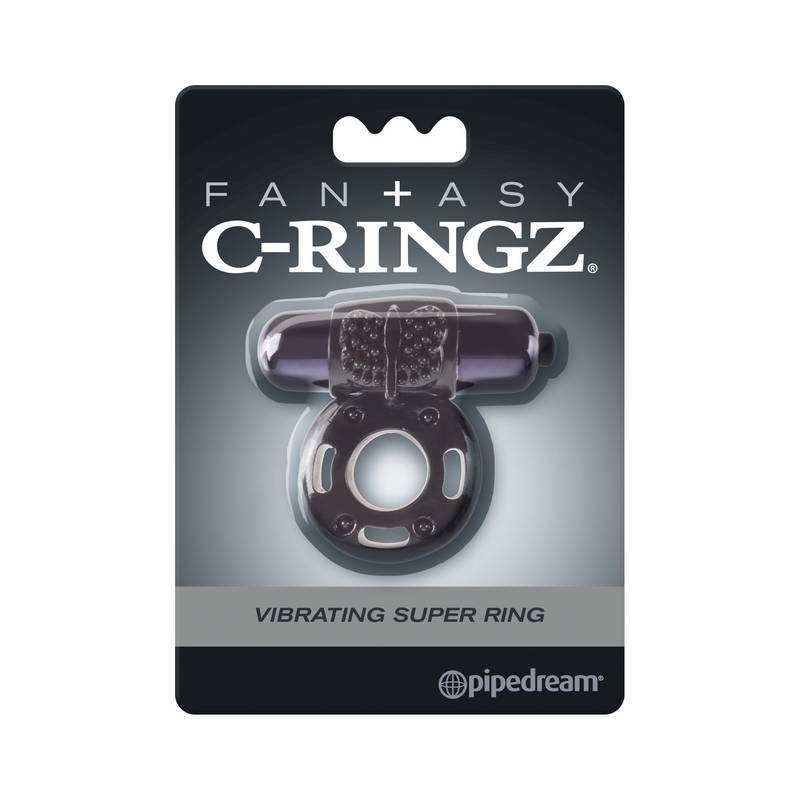 PD5960-23 Pipedream Products Fantasy C-Ringz Vibrating Super Ring Black