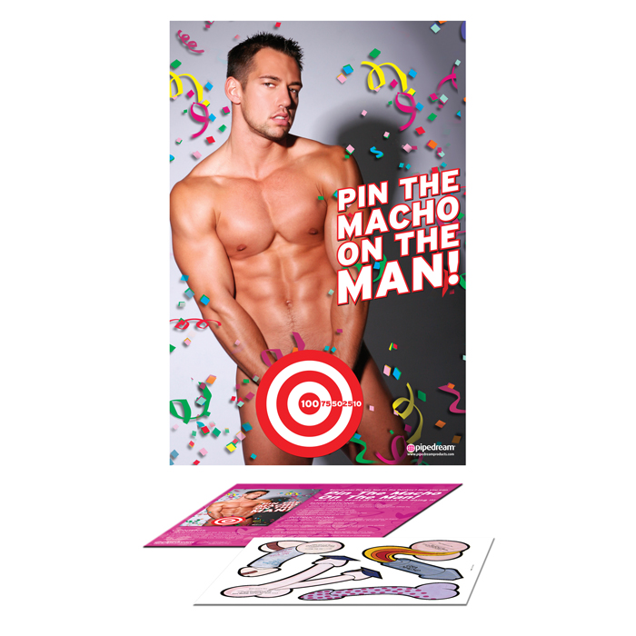 PD8204-00 Pipedream Products Pin the Macho on the Man Game – EACH