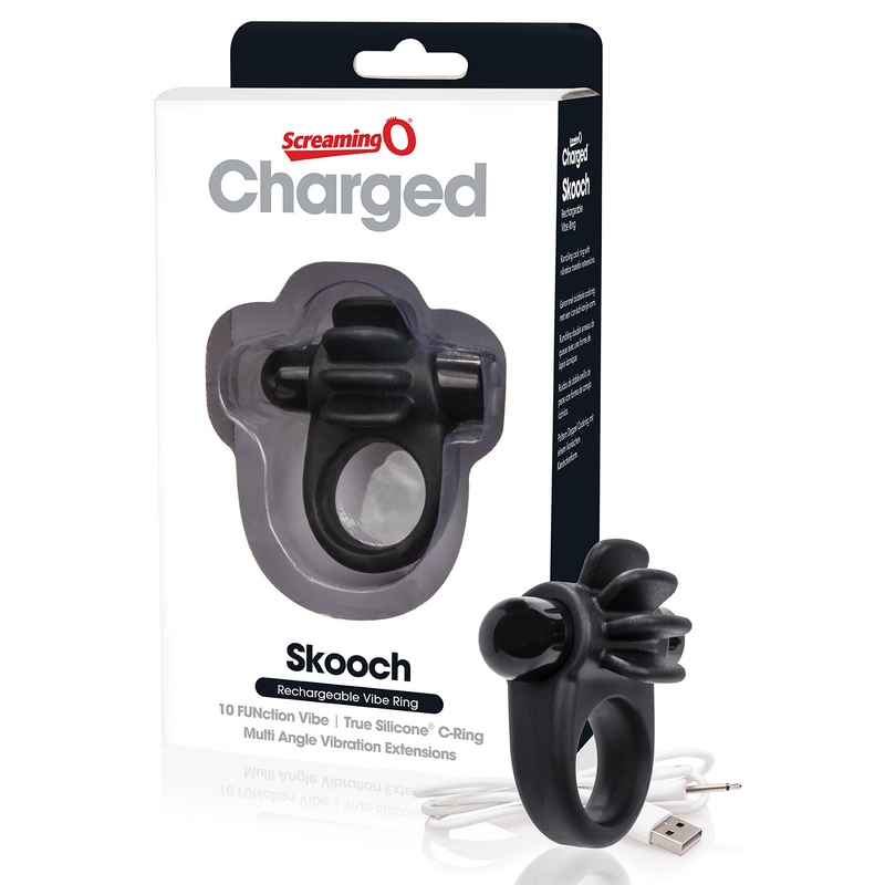 SCASK-BL-110 Screaming O Charged Skooch Ring Black