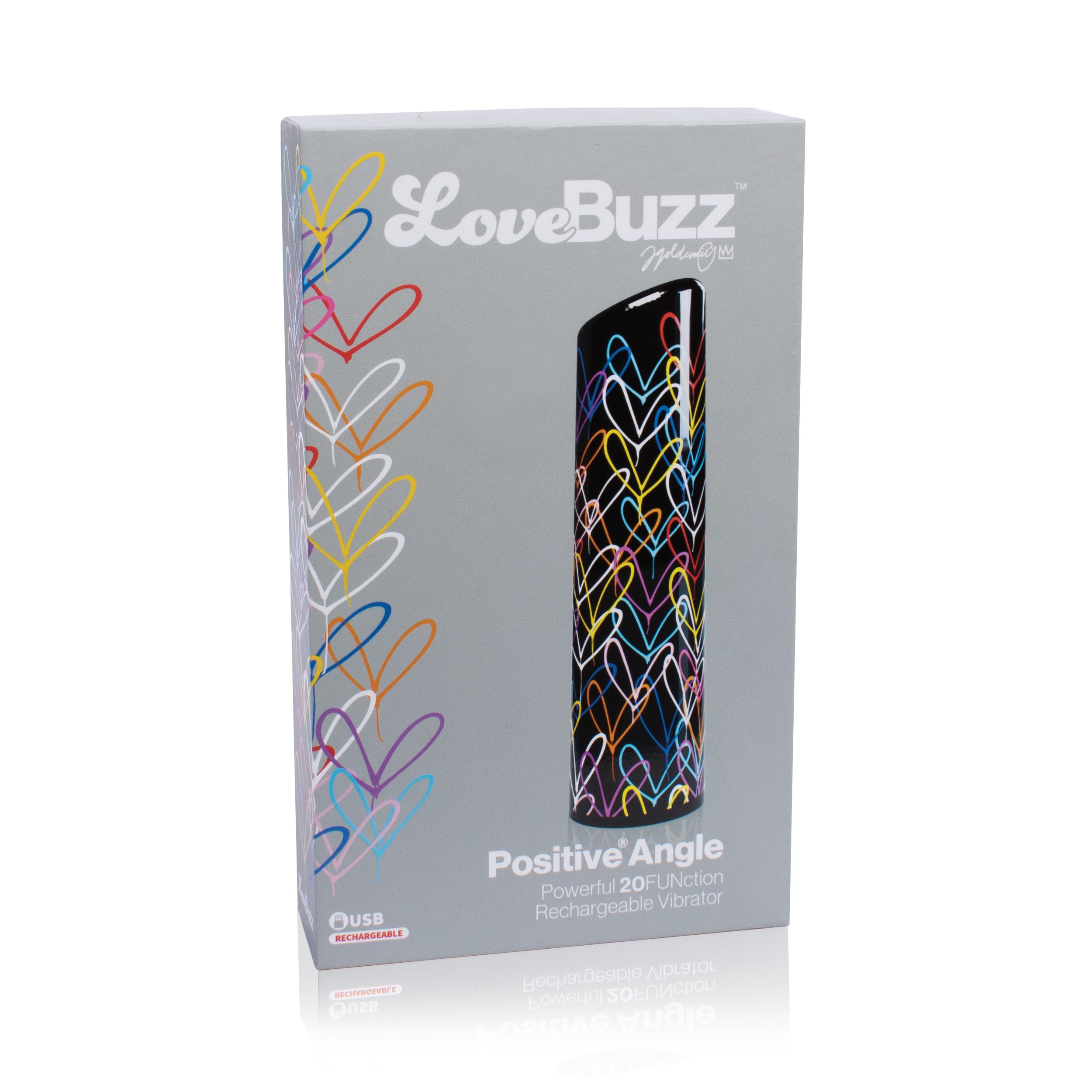 SCLBPA-BL Screaming O LoveBuzz Positive Angle Black