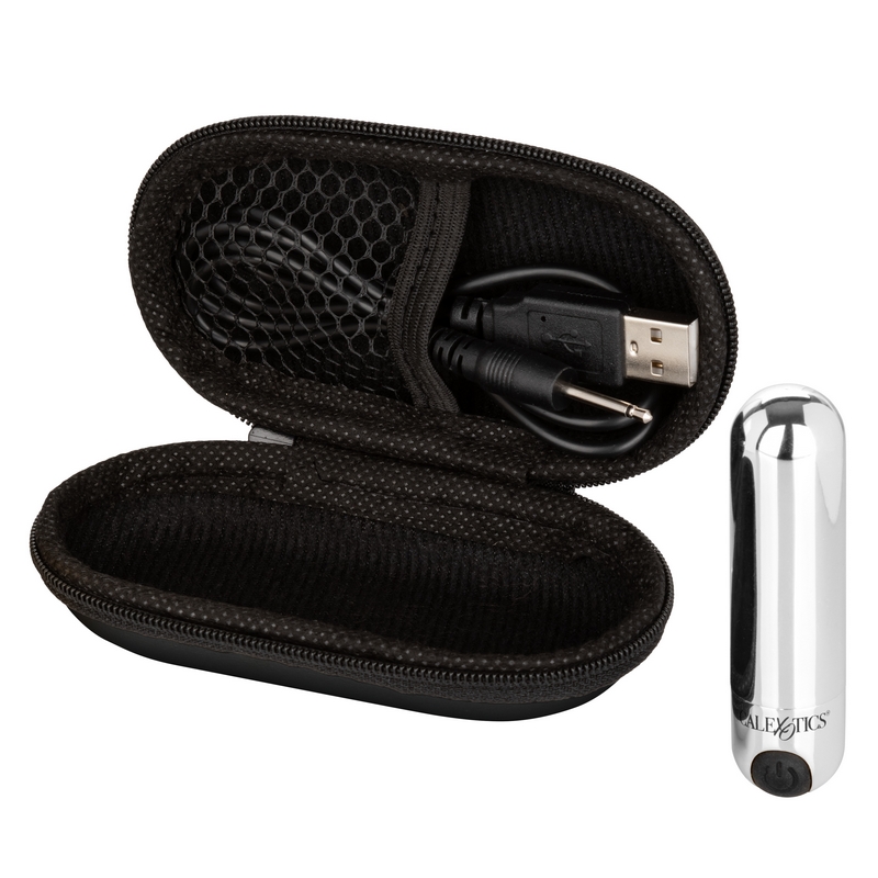 SE0062-40-2<br> California Exotics <br> Hideaway Bullet <br> Silver SE0062-40-2 California Exotics Hideaway Bullet Silver