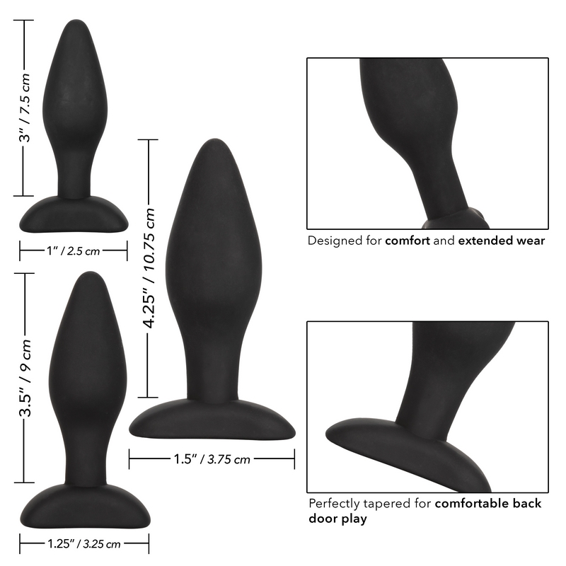SE0410-05-2<br> California Exotics <br> Silicone Anal Exerciser Kit SE0410-05-2 California Exotics Silicone Anal Exerciser Kit