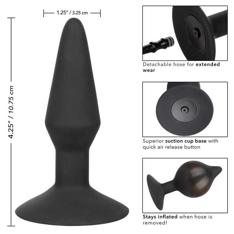 SE0430-10-3<br> California Exotics <br> Silicone Inflatable Plug<br> Medium SE0430-10-3 California Exotics Silicone Inflatable Plug Medium