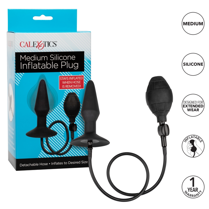 SE0430-10-3<br> California Exotics <br> Silicone Inflatable Plug<br> Medium SE0430-10-3 California Exotics Silicone Inflatable Plug Medium