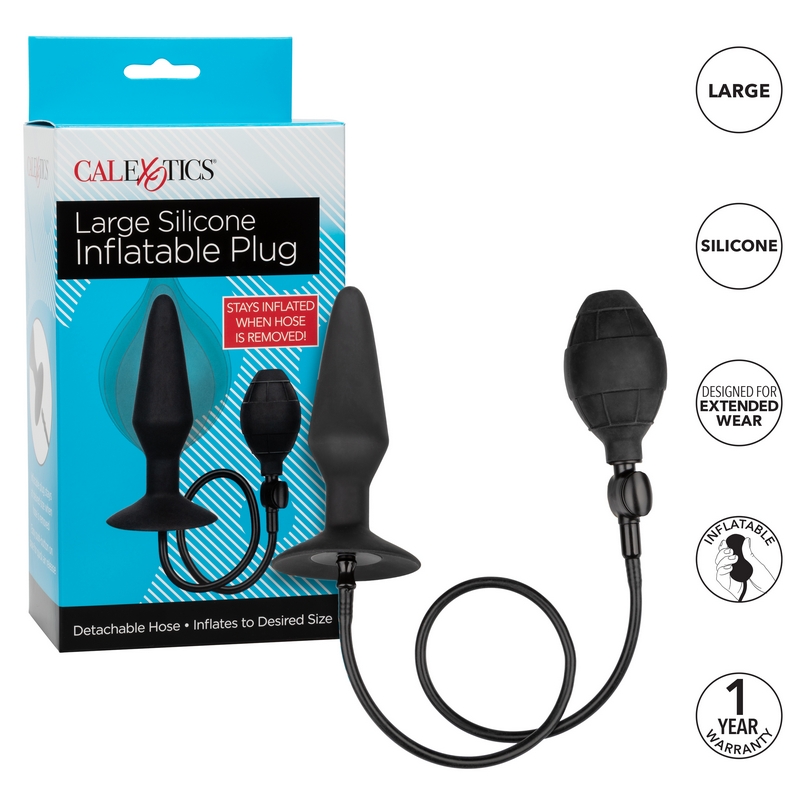 SE0430-20-3<br> California Exotics <br> Silicone Inflatable Plug<br> Large SE0430-20-3 California Exotics Silicone Inflatable Plug Large