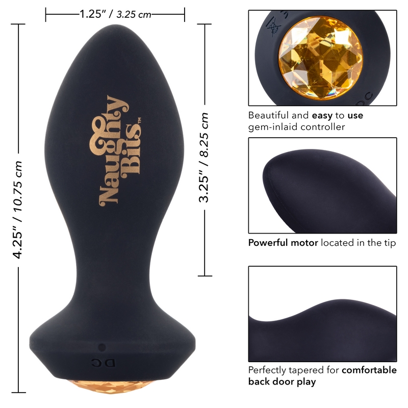 SE4410-46-3<br> California Exotics <br> Naughty Bits Vibrating Butt Plug<br> Shake Your Ass SE4410-46-3 California Exotics Naughty Bits Vibrating Butt Plug Shake Your Ass