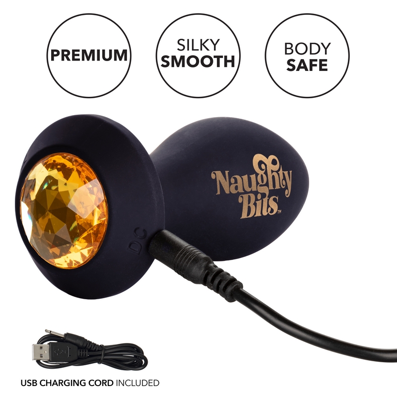 SE4410-46-3<br> California Exotics <br> Naughty Bits Vibrating Butt Plug<br> Shake Your Ass SE4410-46-3 California Exotics Naughty Bits Vibrating Butt Plug Shake Your Ass