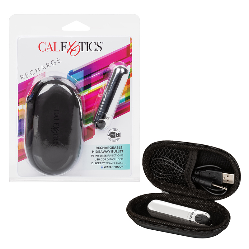 SE0062-40-2 California Exotics Hideaway Bullet Silver