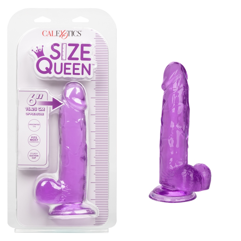 NEW SE0260-15-2 California Exotics  6” Size Queen Purple