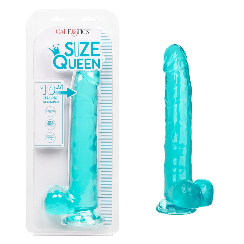 NEW SE0262-10-2 California Exotics 10” Size Queen Teal