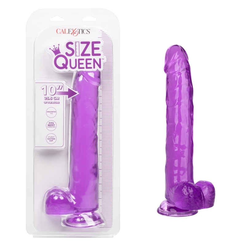 NEW SE0262-15-2 California Exotics 10” Size Queen Purple