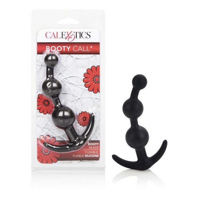 SE0396-30-2 California Exotics Booty Call Booty Beads Black
