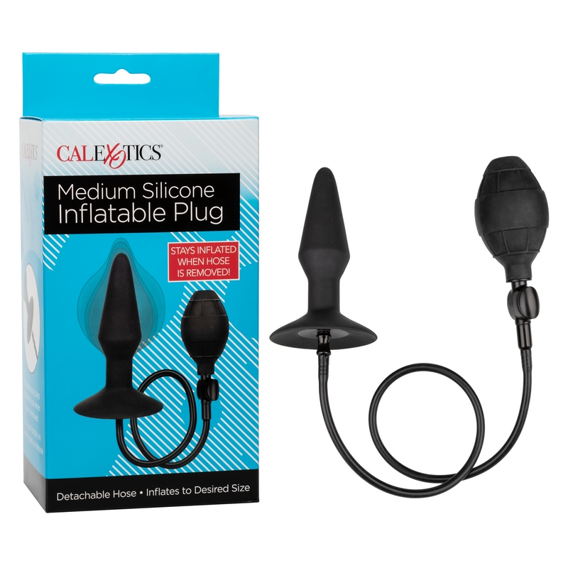 SE0430-10-3 California Exotics  Silicone Inflatable Plug Medium
