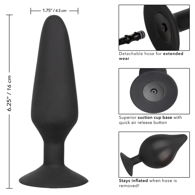 SE0430-30-3<br> California Exotics <br> XL Silicone Inflatable Plug SE0430-30-3 California Exotics XL Silicone Inflatable Plug