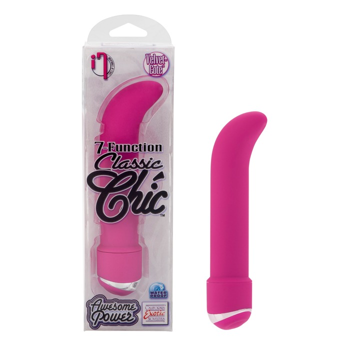 SE0499-25-3  California Exotics 7-Function Classic Chic Mini "G"Pink