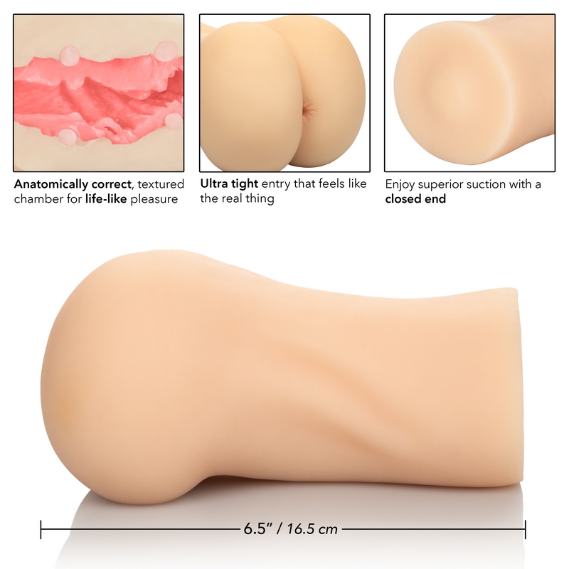 SE0912-15-3<br> California Exotics<br> Stroke It Ass<br> Ivory SE0912-15-3 California Exotics Stroke It Ass Ivory