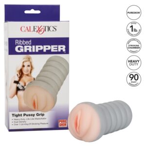 SE0929-50-3 California Exotics  Ribbed Gripper Tight Pussy Ivory