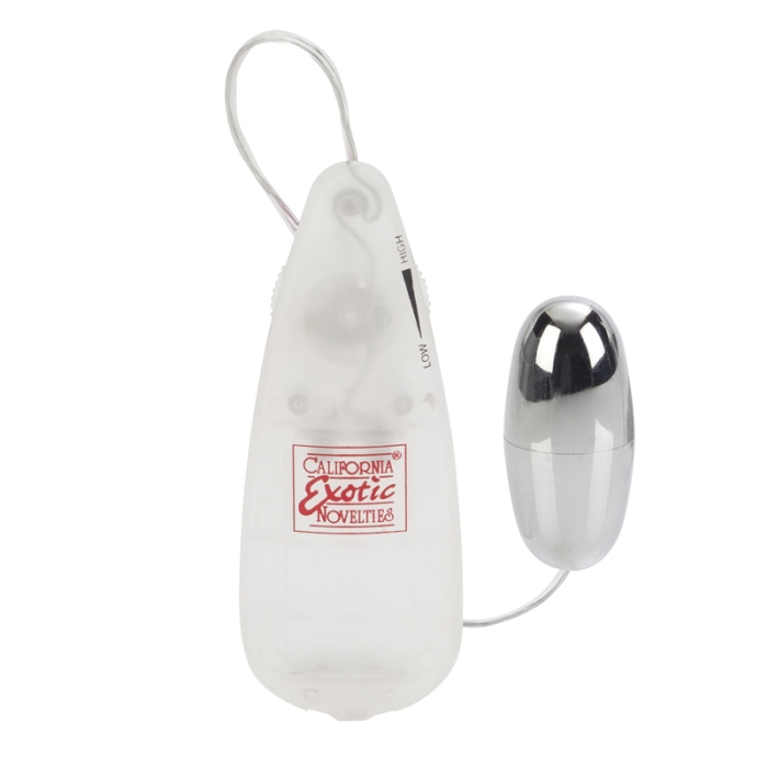 SE1110-20-1  California Exotics Slim Teardrop Bullet Clear