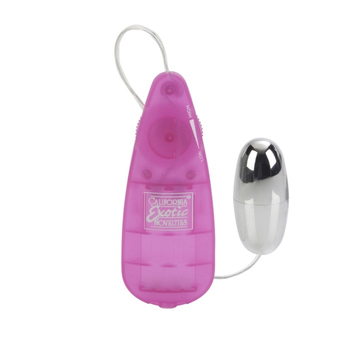 SE1110-24-1  California Exotics Slim Teardrop Bullet Pink