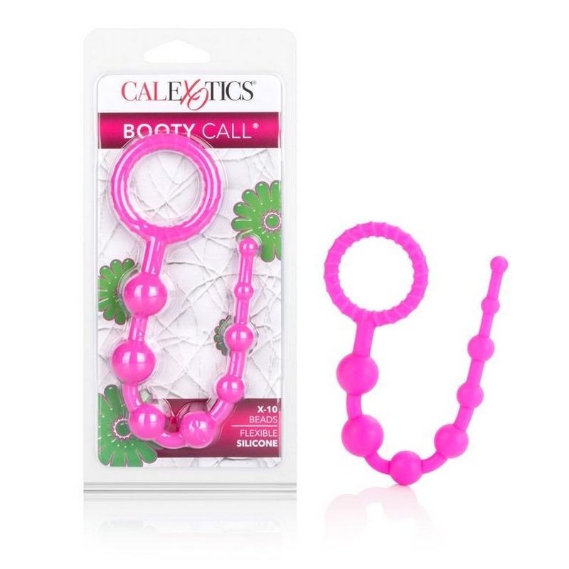 SE1197-05-2 California Exotics Booty Call X-10 Beads Pink