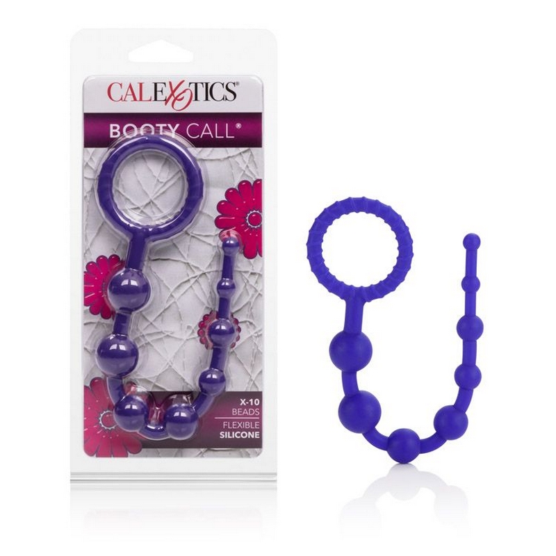SE1197-10-2 California Exotics Booty Call X-10 Beads Purple