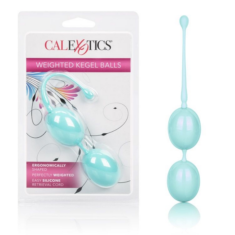 SE1326-10-2 California Exotics Weighted Kegel Balls Teal