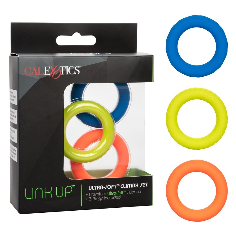 NEW SE1349-35-3 California Exotics Link Up Ultra-Soft Climax Set