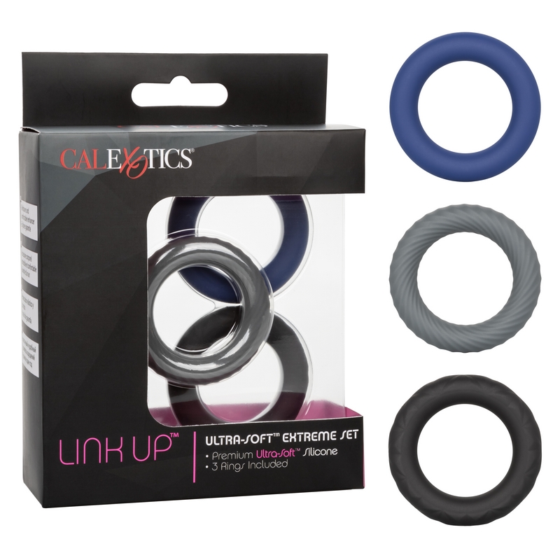 NEW SE1349-40-3 California Exotics  Link Up Ultra-Soft Extreme Set