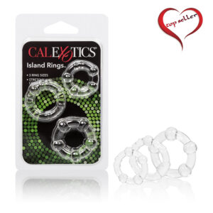 SE1429-00-2 California Exotics Silicone Island Rings Clear