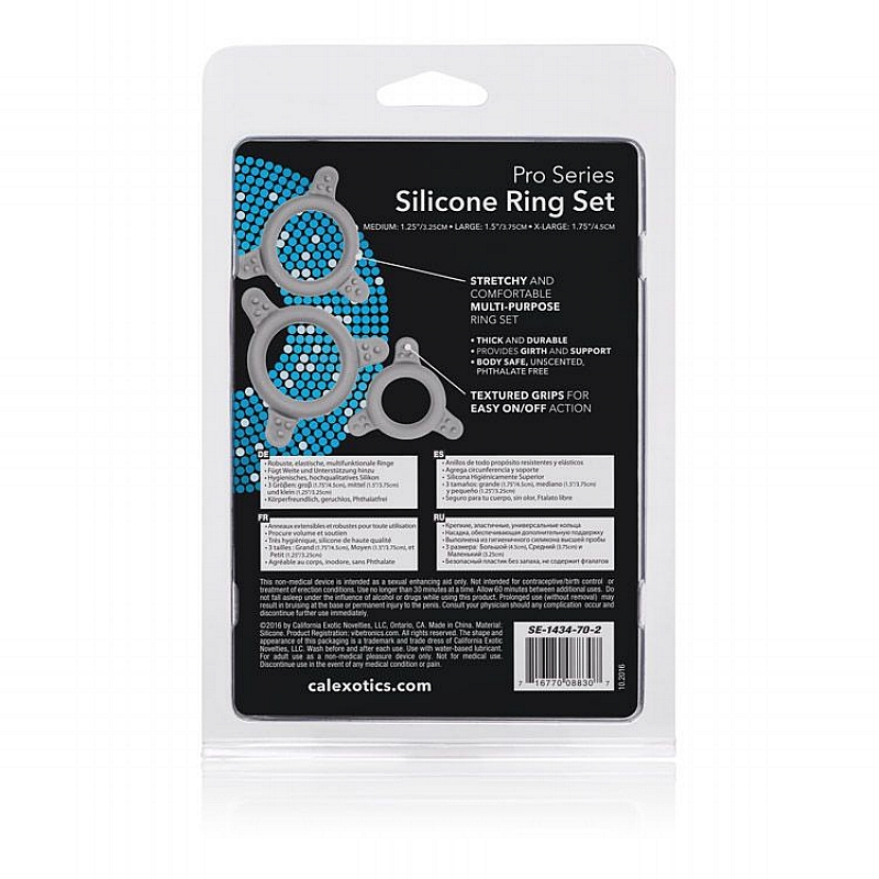 SE1434-70-2<br> California Exotics<br> Pro Series Silicone Ring Set™ SE1434-70-2 California Exotics Pro Series Silicone Ring Set™