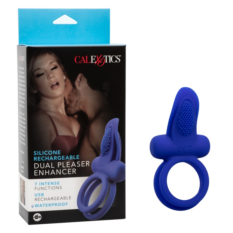 SE1843-15-3 California Exotics Silicone Rechargeable Dual Pleaser Enhancer